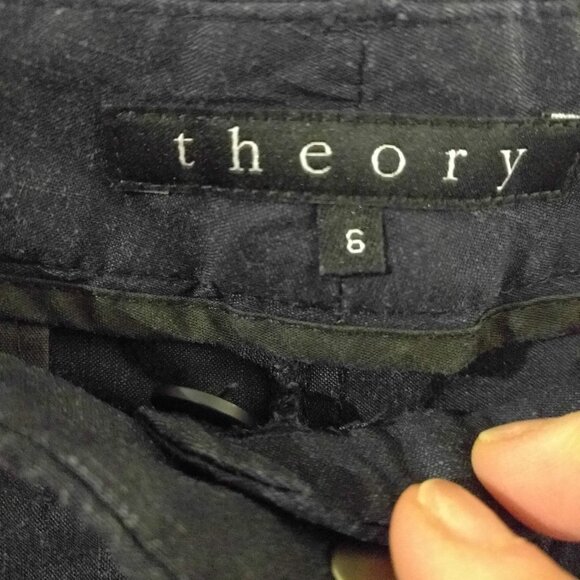 Black Theory  Linen Blend Pants - Picture 2 of 3